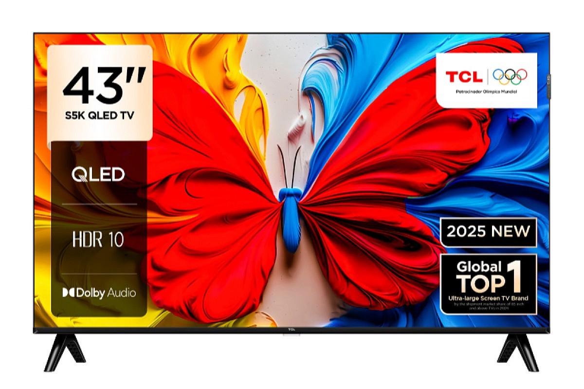SMART TV TCL 43 43S5K GOOGLE TV 2K QLED HDR FRAMELESS