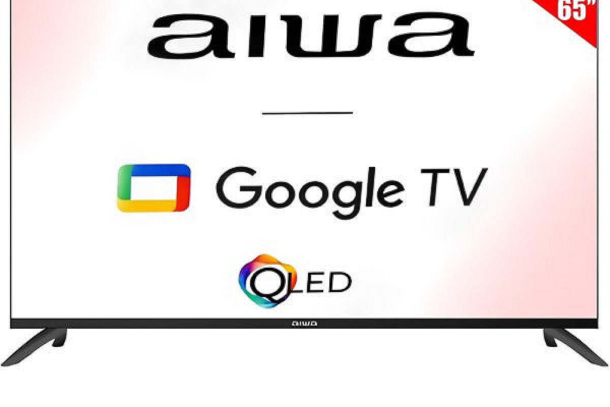 TELEVISOR AIWA AW-65B4QFG D-ISDB-T SMART 4K QLED GOOGLE TV
