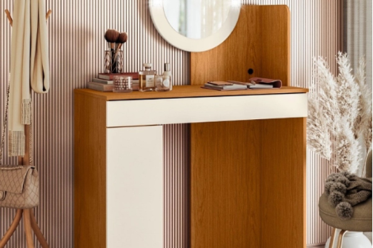 TOCADOR AUREA CINAMOMO MATE/OFF WHITE (ALBATROZ)