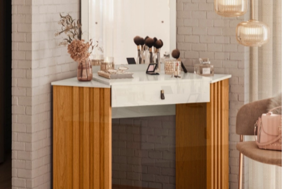 TOCADOR ESQUINERO GLITTER BL/FOSCO (ALBATROZ)