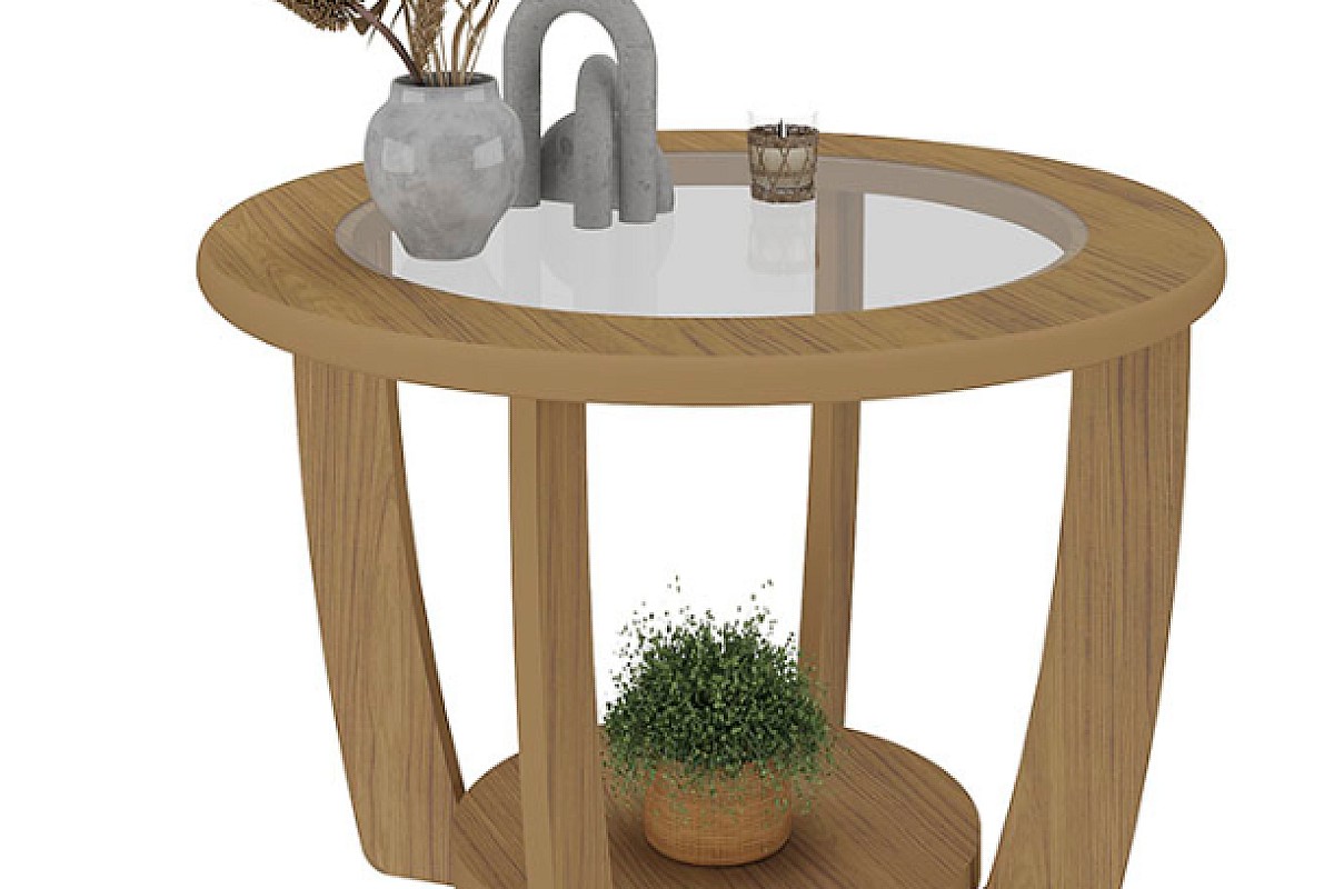 MESA CENTRO CURVE BLANCO (ARTELY)