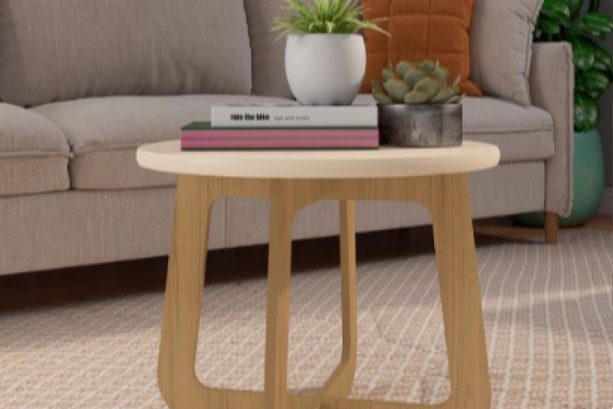 MESA CENTRO JASMIN OFF WHITE/CARVALH (ARTELY)