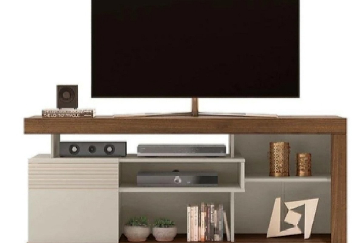 RACK GRAMADO FREIJO/OFF WHITE (LINEABRASIL)